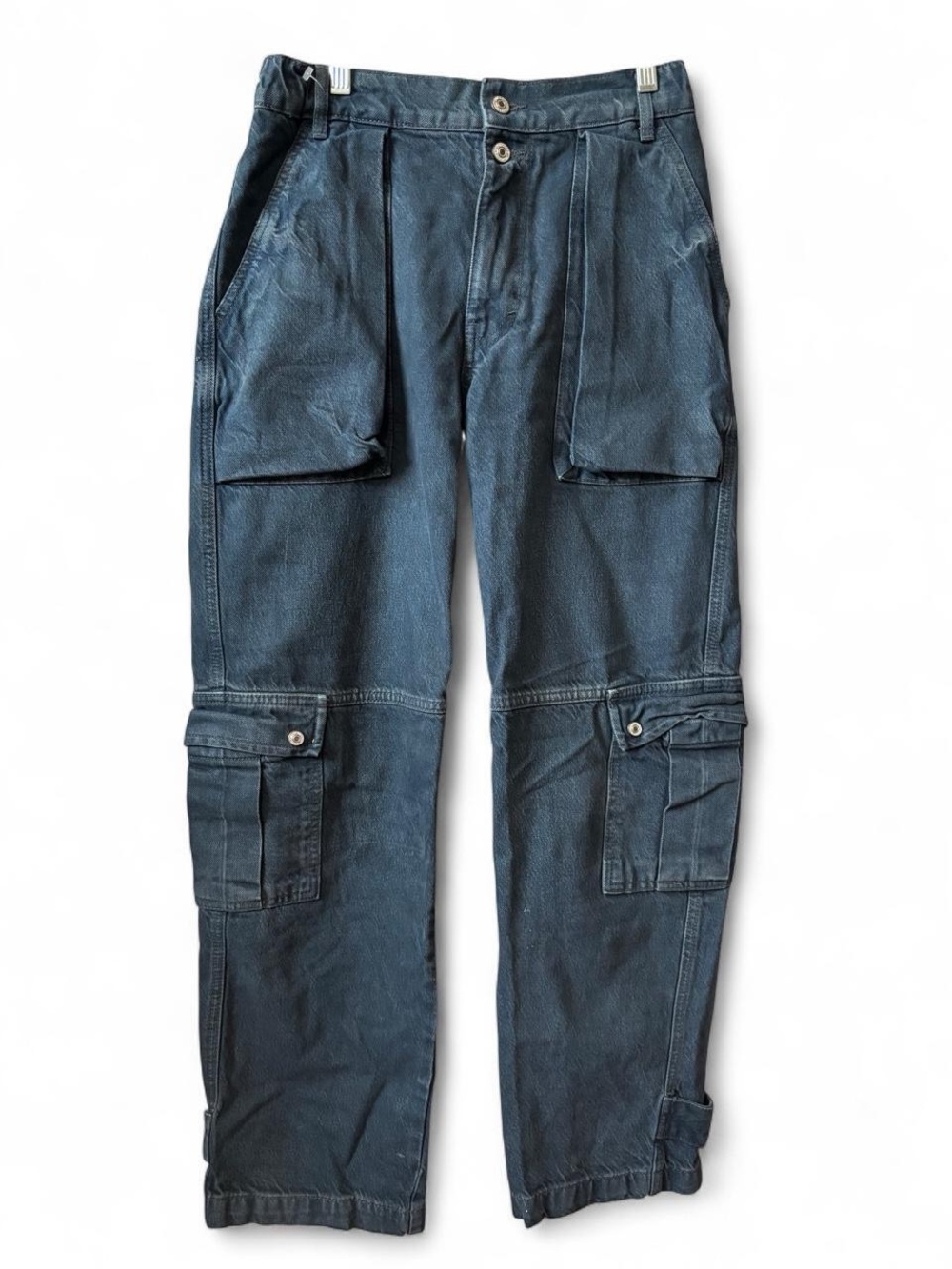 Free People Cargo Barrel Jeans